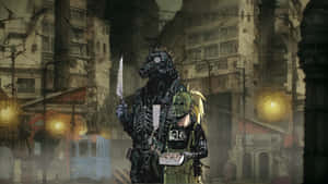 Caiman And Nikaido Go On An Adventure In Dorohedoro Wallpaper