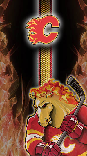 Calgary Flames Horse Mascot Wallpaper