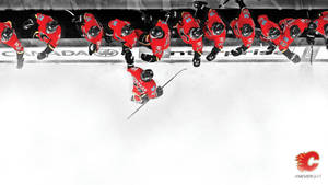 Calgary Flames Ice Hockey Players Wallpaper