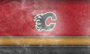 Calgary Flames Logo Icy Art Wallpaper