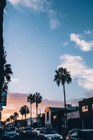 California Aesthetic White Clouds Wallpaper