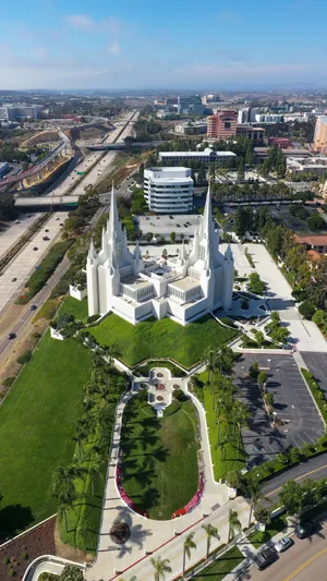 California Temple In San Diego Iphone Wallpaper