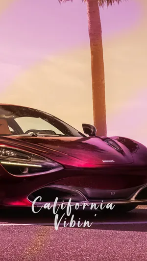 California Vibin' 4k Car Iphone Wallpaper