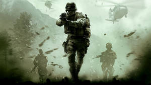 Call Of Duty Modern Warfare Green Poster Wallpaper