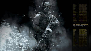 Call Of Duty Modern Warfare Poster With Codes Wallpaper