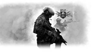 Call Of Duty Modern Warfare White Vignette Wallpaper