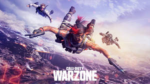 Call Of Duty Warzone 4k Sky Diving Wallpaper