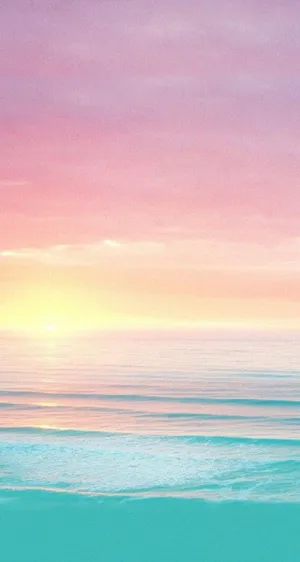 Calm And Serene Pink Sunset Wallpaper