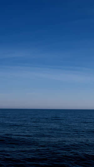 Calming Iphone Blue Sea Wallpaper