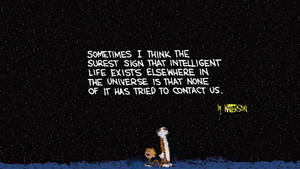 Calvin And Hobbes Quote Wallpaper