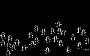 Calvin And Hobbes Snowman Poster Wallpaper