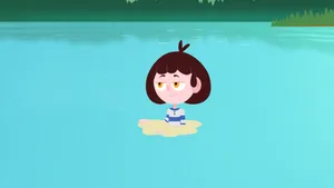 Camp Camp Gwen In Lake Wallpaper