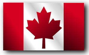 Canada Flag Shadow Effect Wallpaper