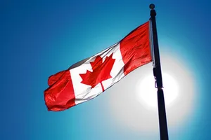 Canada Flag With Sunlight Wallpaper