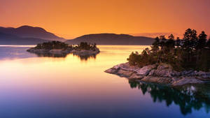 Canada Island Sunset Wallpaper