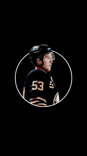 Canadian Nhl Player Jeff Skinner Black Minimalist Poster Wallpaper