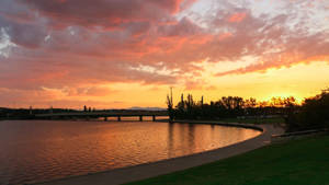 Canberra Lake Burley Griffin Wallpaper
