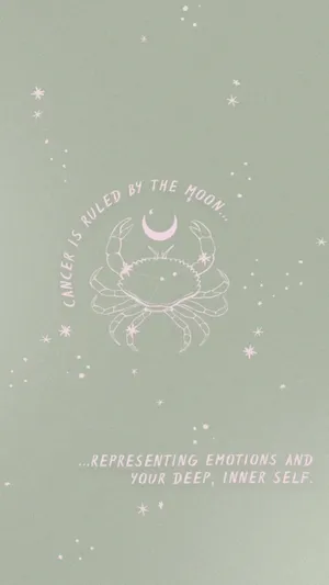 Cancer Star Sign Relatable Quote Wallpaper