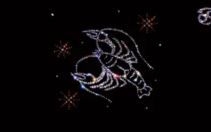 Cancer Zodiac Sign Symbol Glitter Art Wallpaper