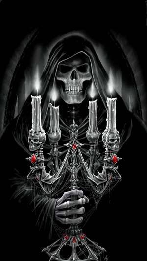 Candelabra Horror Phone Wallpaper