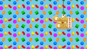 Candy Crush Saga Pattern Wallpaper