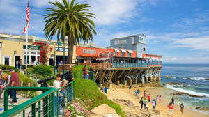 Cannery Row Beach Establishments Wallpaper