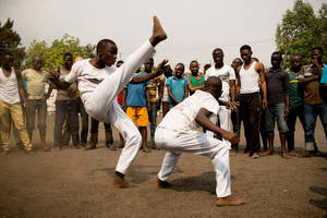 Capoeira Drop Kick Wallpaper