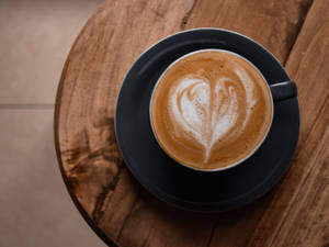 Cappuccino Latte Art Food Desktop Wallpaper