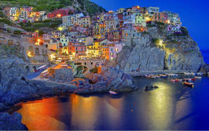 Capri Italy Village By The Sea Wallpaper