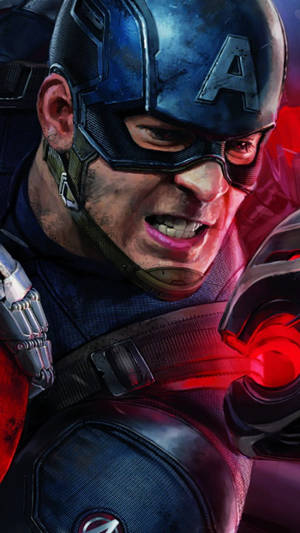 Captain America Avenger 3d Iphone Wallpaper