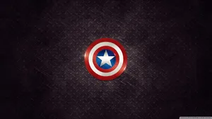 Captain America Desktop Shield Grunge Metal Wallpaper