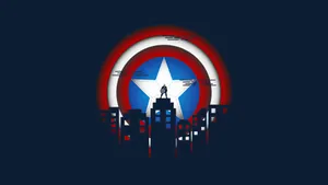 Captain America Iphone City Art Wallpaper