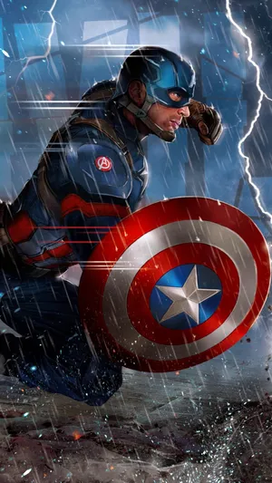 Captain America Is A Symbol Of Duty, Loyalty And Patriotism Wallpaper