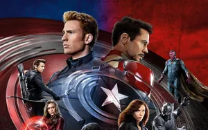 Captain America Leads A Heroic Charge In Endgame Wallpaper
