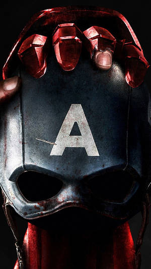 Captain America Mobile Helmet Only Wallpaper