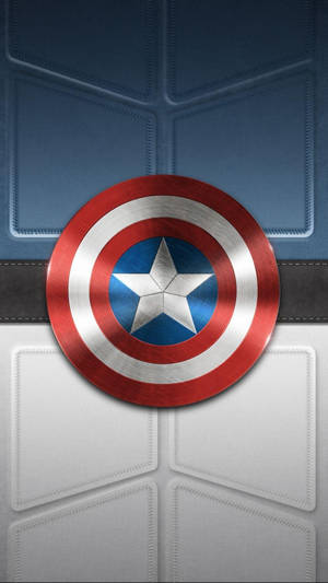 Captain America Mobile Shield Gray Background Wallpaper