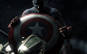 Captain America Shield Against Enemy Wallpaper