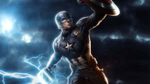Captain America Shield Defense Wallpaper