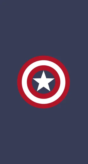 Captain America Shield Minimalist Iphone Wallpaper