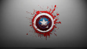 Captain America Shield Splatter Wallpaper