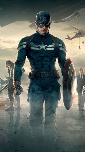 Captain America Superhero Winter Soldier Poster Wallpaper