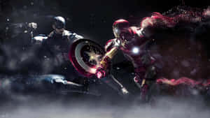 Captain Americavs Iron Man Battle Wallpaper