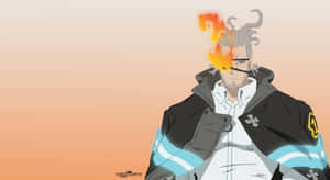 Captain Leonard Burns In Action Wallpaper