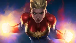 Captain Marvel 4k Artwork Wallpaper