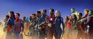 Captain Marvel And The Avengers – Ready To Take On The World Wallpaper