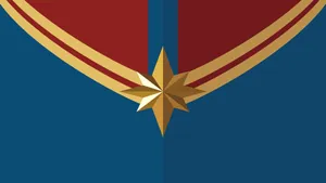 Captain Marvel Inspired Design Wallpaper