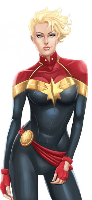 Captain Marvel Iphone Illustration Wallpaper
