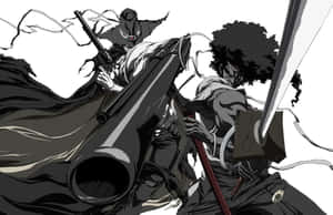 Caption: Afro Samurai In Battle Mode Wallpaper