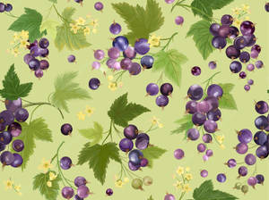 Caption: Artful Representation Of Ripe Black Currant Berries Wallpaper