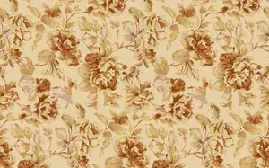 Caption: Artistic Sepia Flower Design Wallpaper